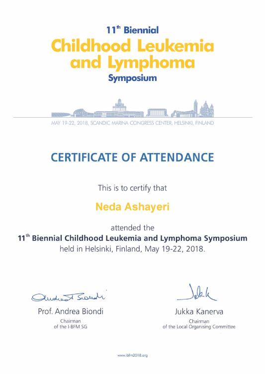 11th Biennial Symposium on Childhood Leukemia and Lymphoma