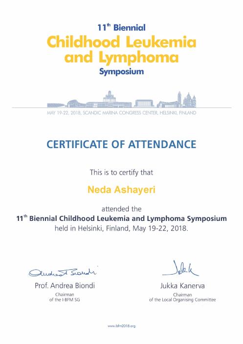 11th Biennial Symposium on Childhood Leukemia and Lymphoma