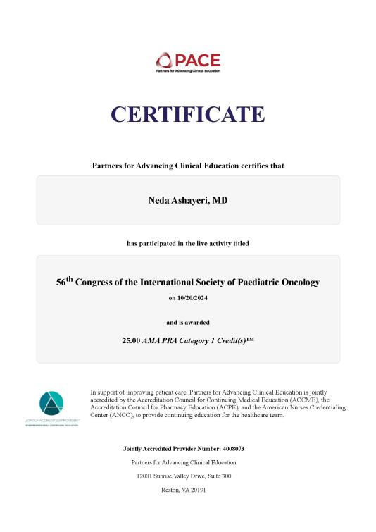 56th Annual Congress – International Society of Paediatric Oncology