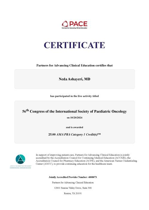 56th Annual Congress – International Society of Paediatric Oncology